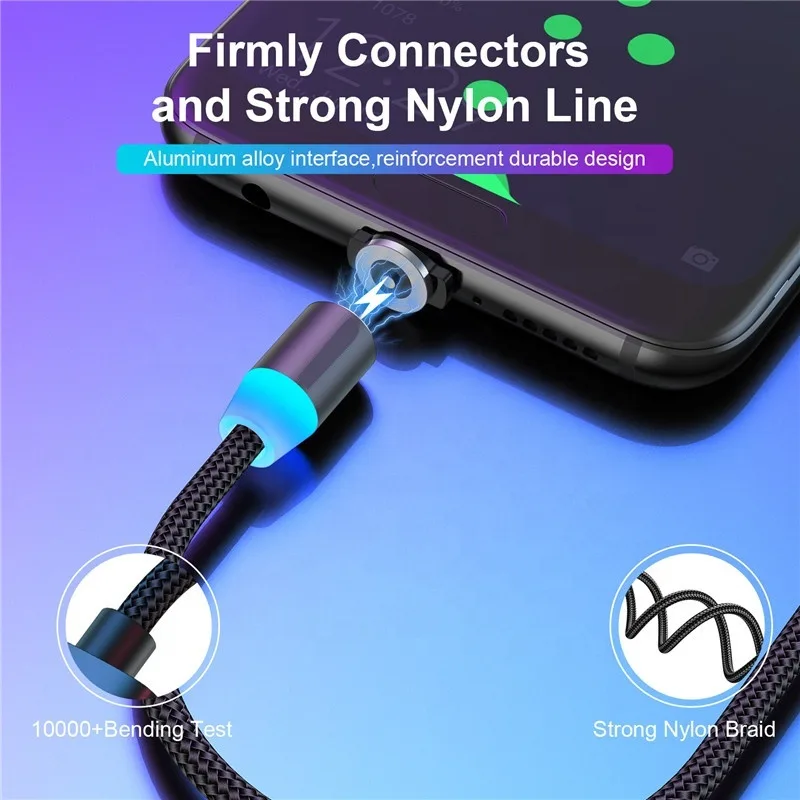Firm magnetic connector, braided line
