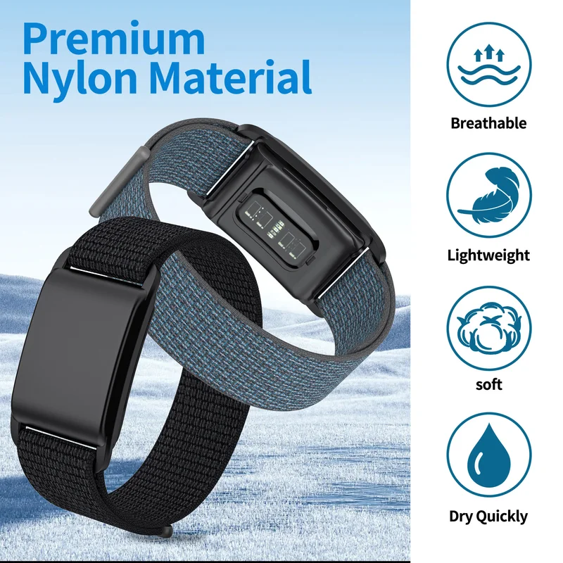 Breathable braided nylon Mi Band strap detail