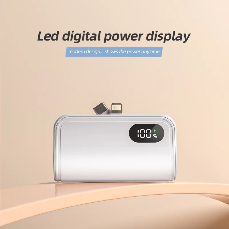 3-in-1 mini power bank with digital display
