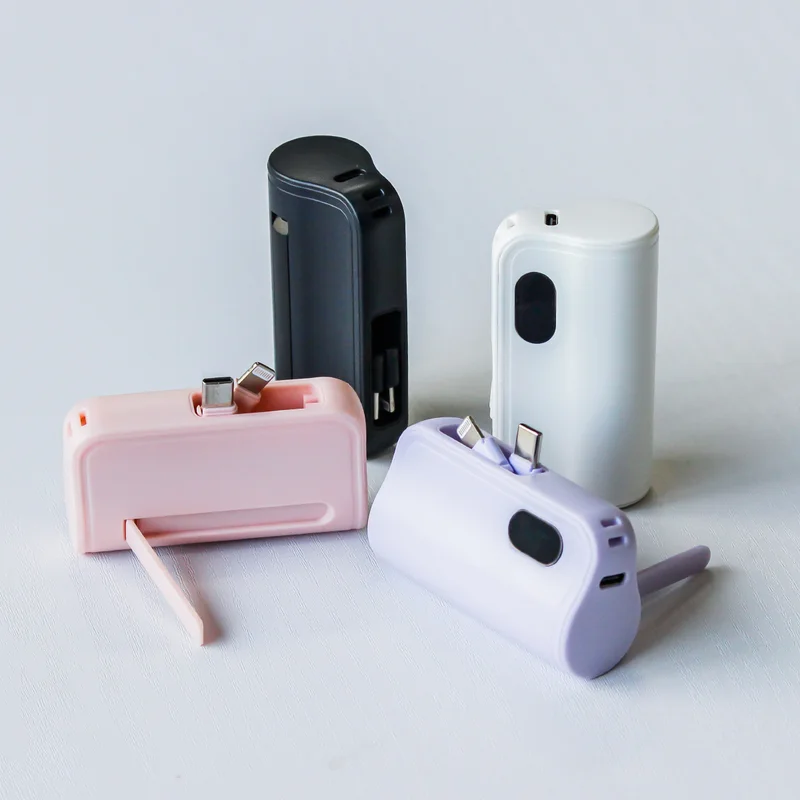 Mini power bank colour options