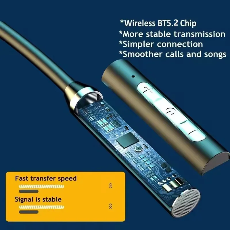 Neckband earphones Bluetooth 5.2 chip