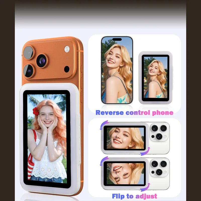 RK-14M selfie screen with LED ring