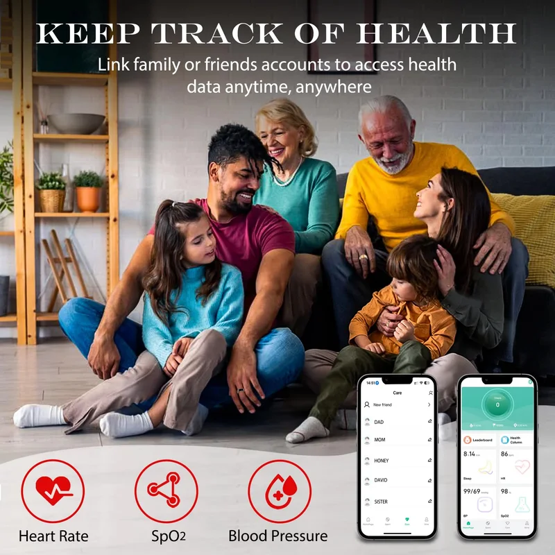 Smart ring health tracking app